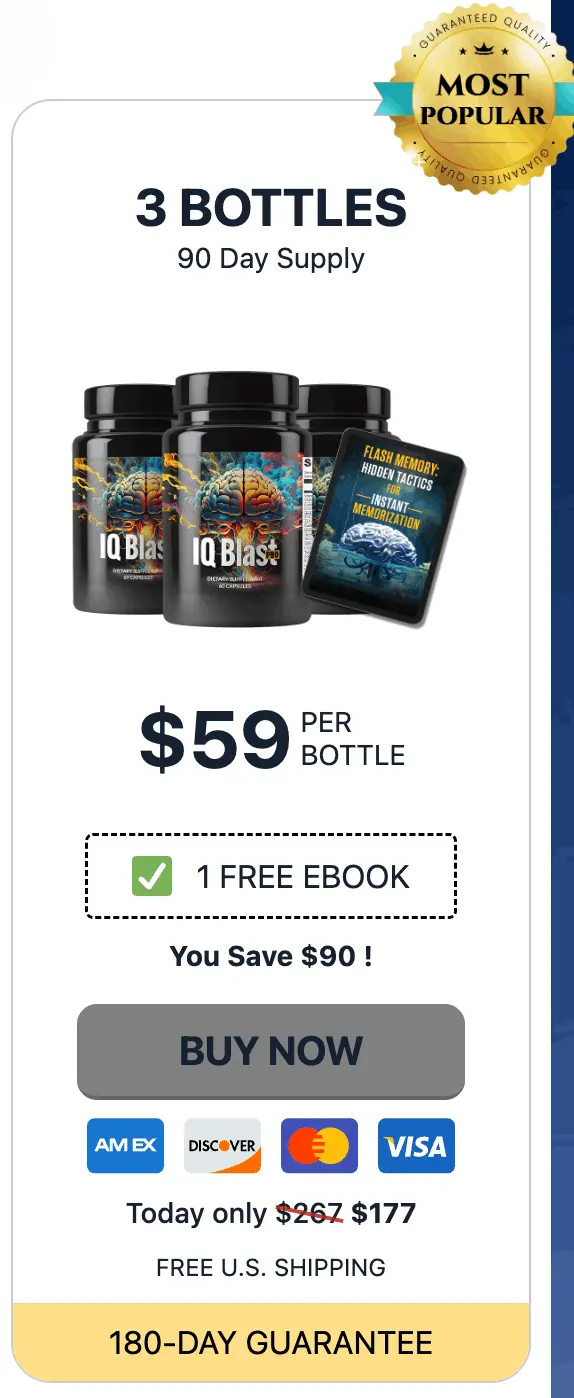 IQ Blast Pro 3 bottles